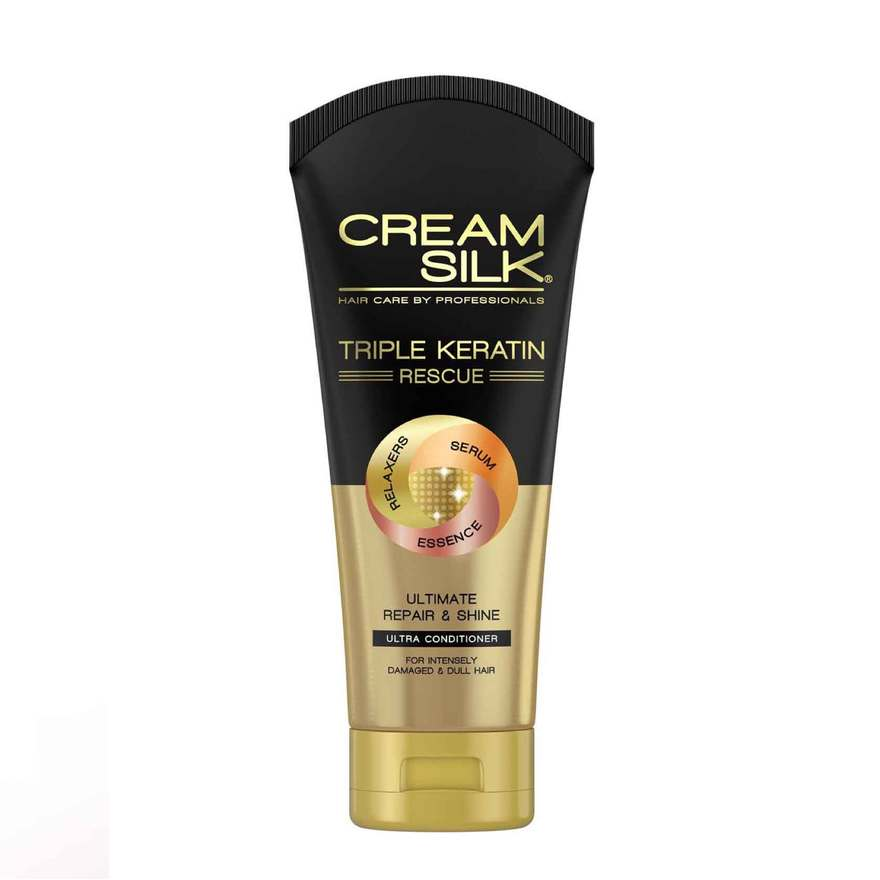 Cream Silk Triple Keratin Collagen Rescue Conditioner Ultimate Repair & Shine 340ml