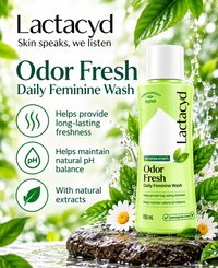 LACTACYD Odor Block Daily Feminine Wash, 150 mL