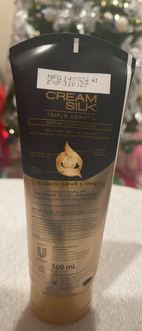 Cream Silk Triple Keratin Rescue Conditioner Ultimate Repair & Shine 160ml