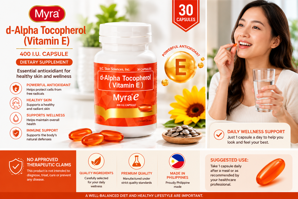 Myra E Vitamin E 400 IU – 30 Capsules | Coming Soon