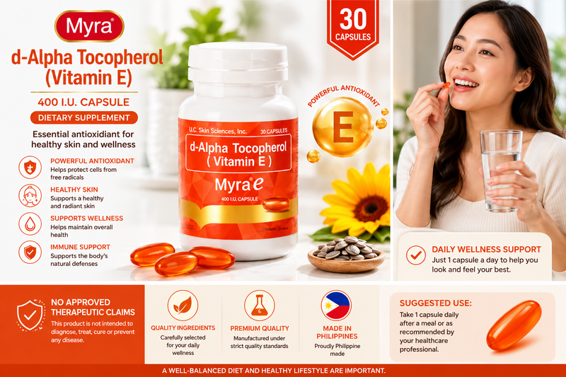 Myra E Vitamin E 400 IU – 30 Capsules | Coming Soon