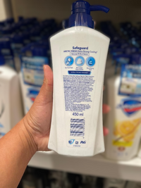 Safeguard Arctic Fresh Body Wash 450 ml back view