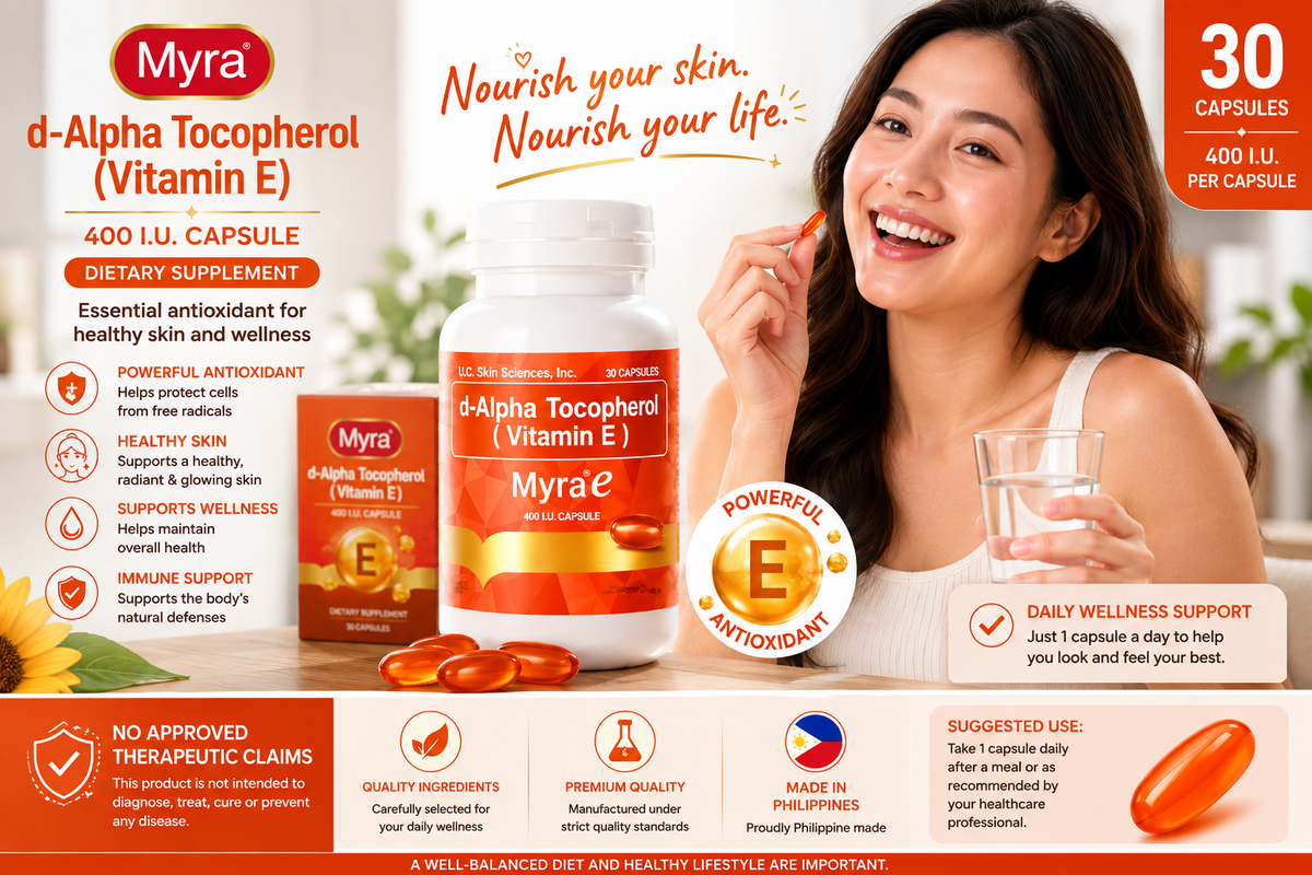 Myra E Vitamin E 400 IU – 30 Capsules | Coming Soon