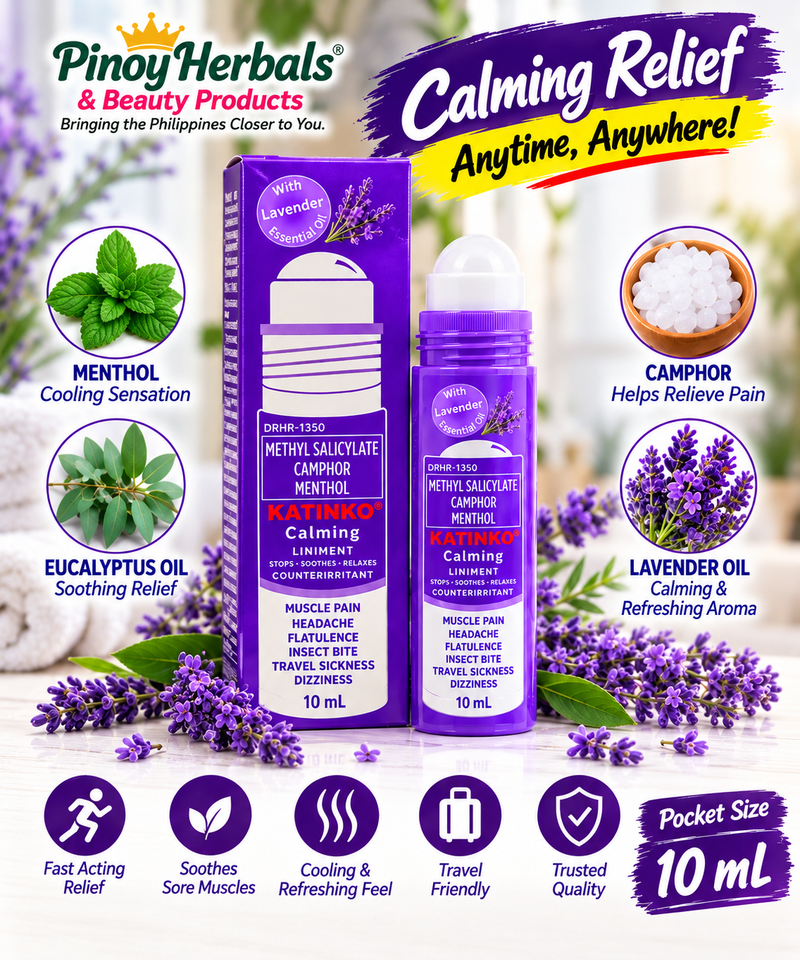 Katinko Calming Liniment Roll-On with Lavender Essential Oil – 10 mL
