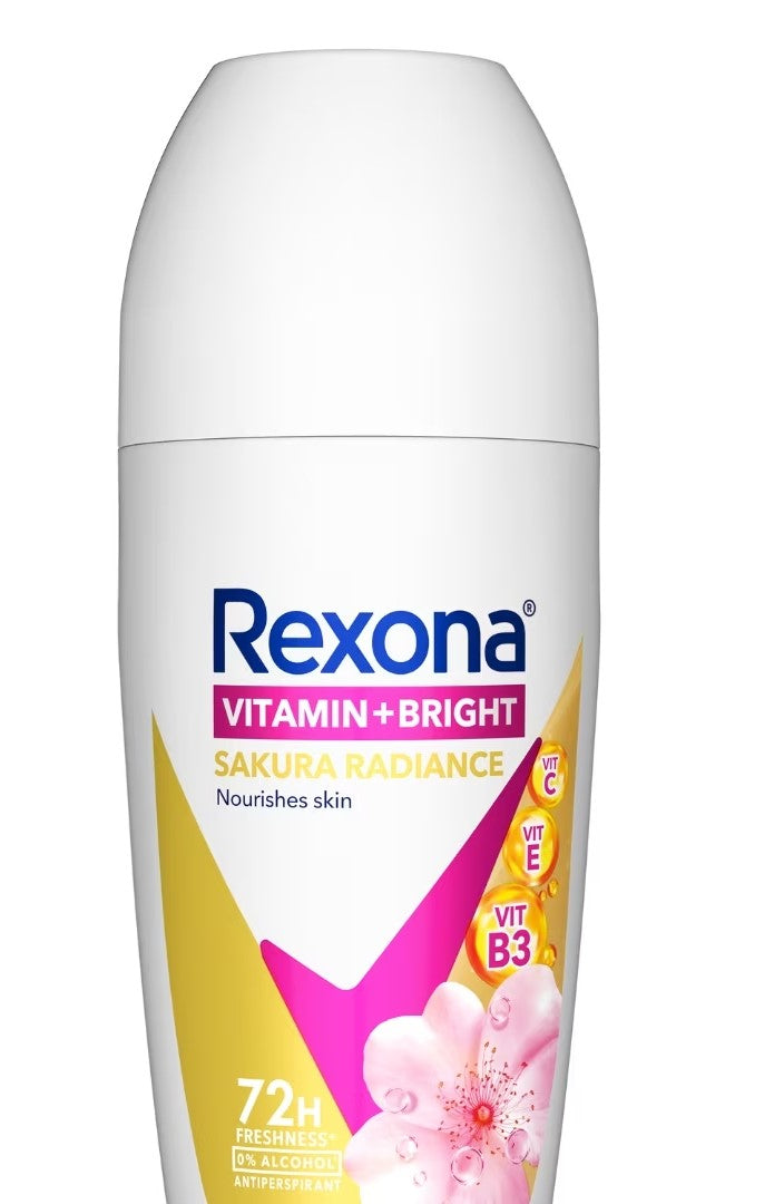 REXONA Women Deodorant Roll-On Natural Brightening Fresh Sakura Radiance