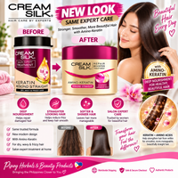 Cream Silk Repair Booster Treatment Amino-Keratin Rebond Straight – 500 mL