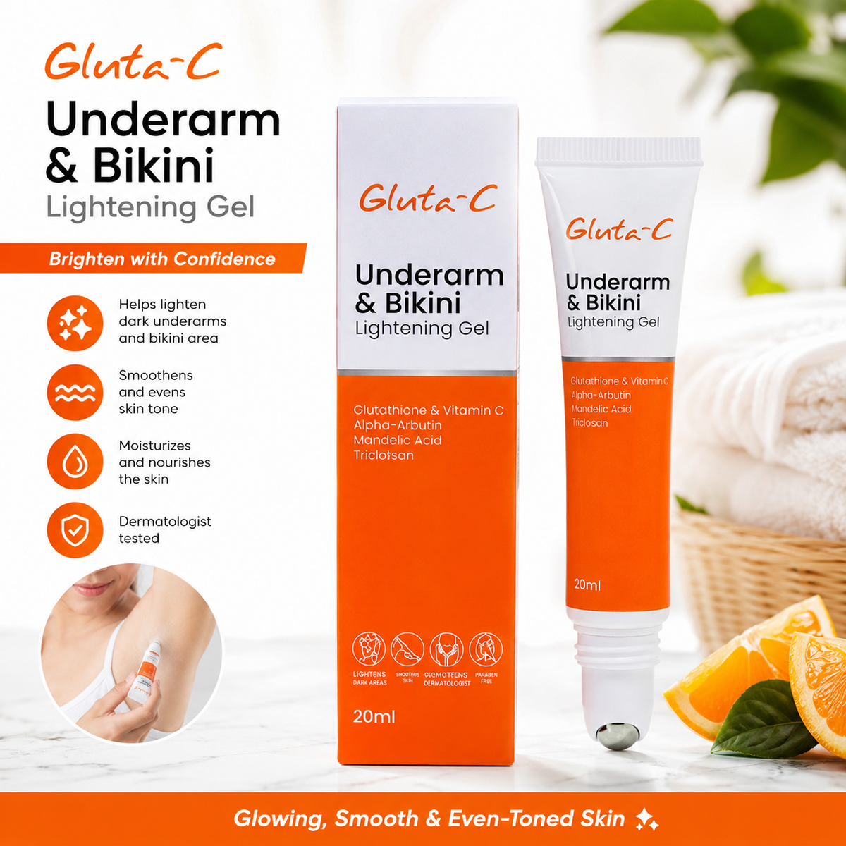 Gluta-C Underarm & Bikini Lightening Gel 20 mL / coming soon