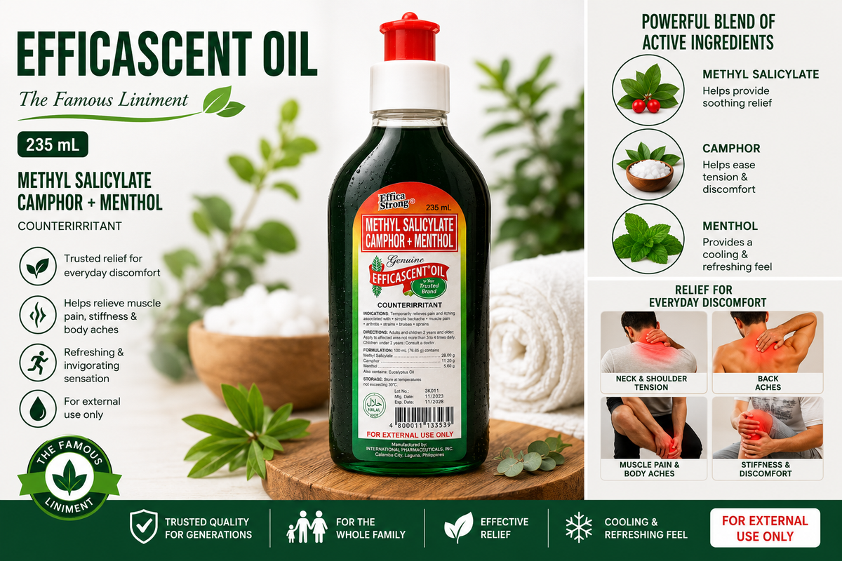 Extra Strength Efficascent Oil 235 ml (For Massage Use)
