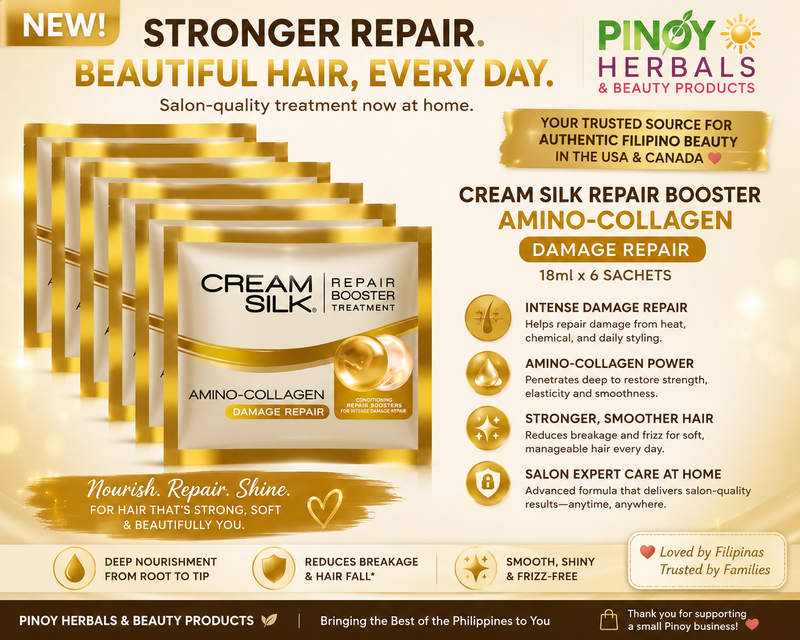 Cream Silk Repair Booster Treatment – Amino-Collagen Damage Repair | 18ml x 6 Sachets