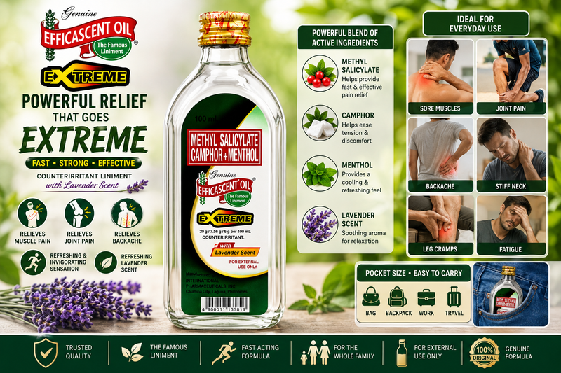 EFFICASCENT OIL Extreme with Lavender Scent 100ml