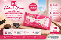 PH Care Floral Clean Daily Feminine Wipes 10 Sheets