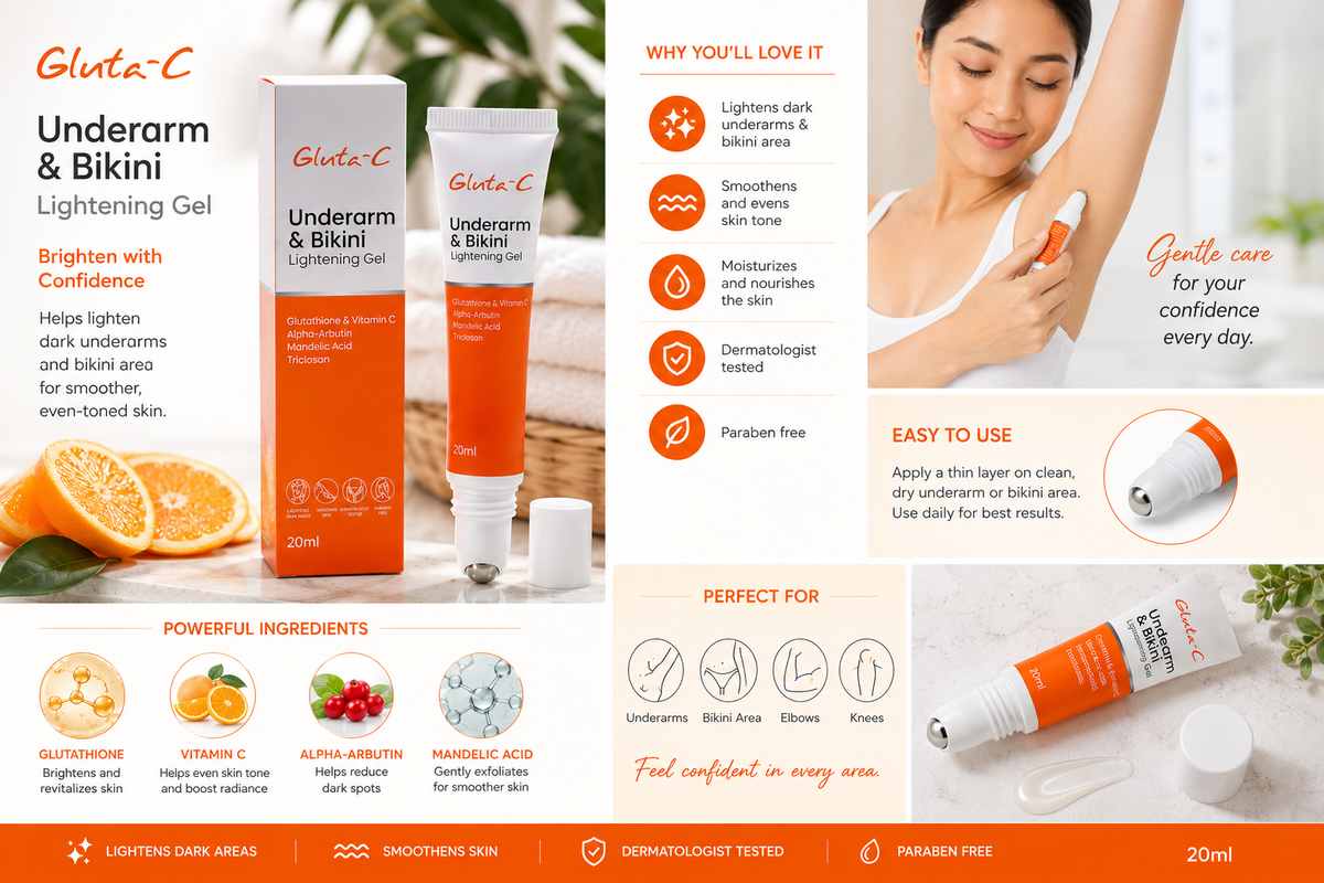 Gluta-C Underarm & Bikini Lightening Gel 20 mL / coming soon