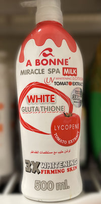 A BONNE Miracle Spa Milk Uv Whitening Lotion Nano White Glutathione Kojic