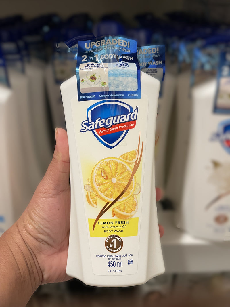 Safeguard Lemon Fresh Body Wash 450 ml front view
