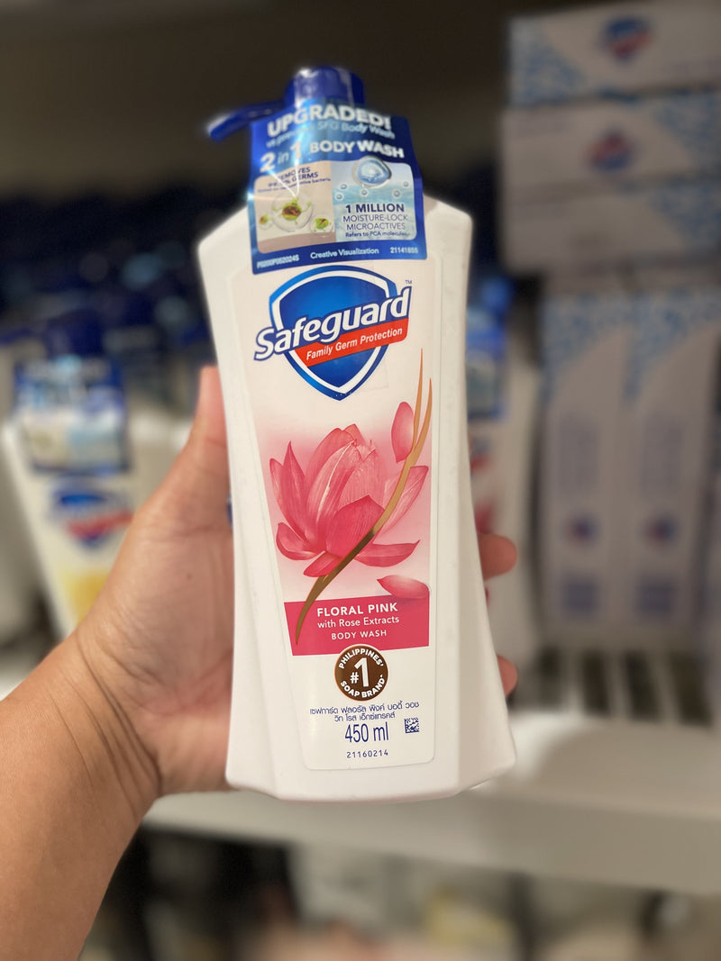 Safeguard Floral Pink Body Wash 450 ml front view