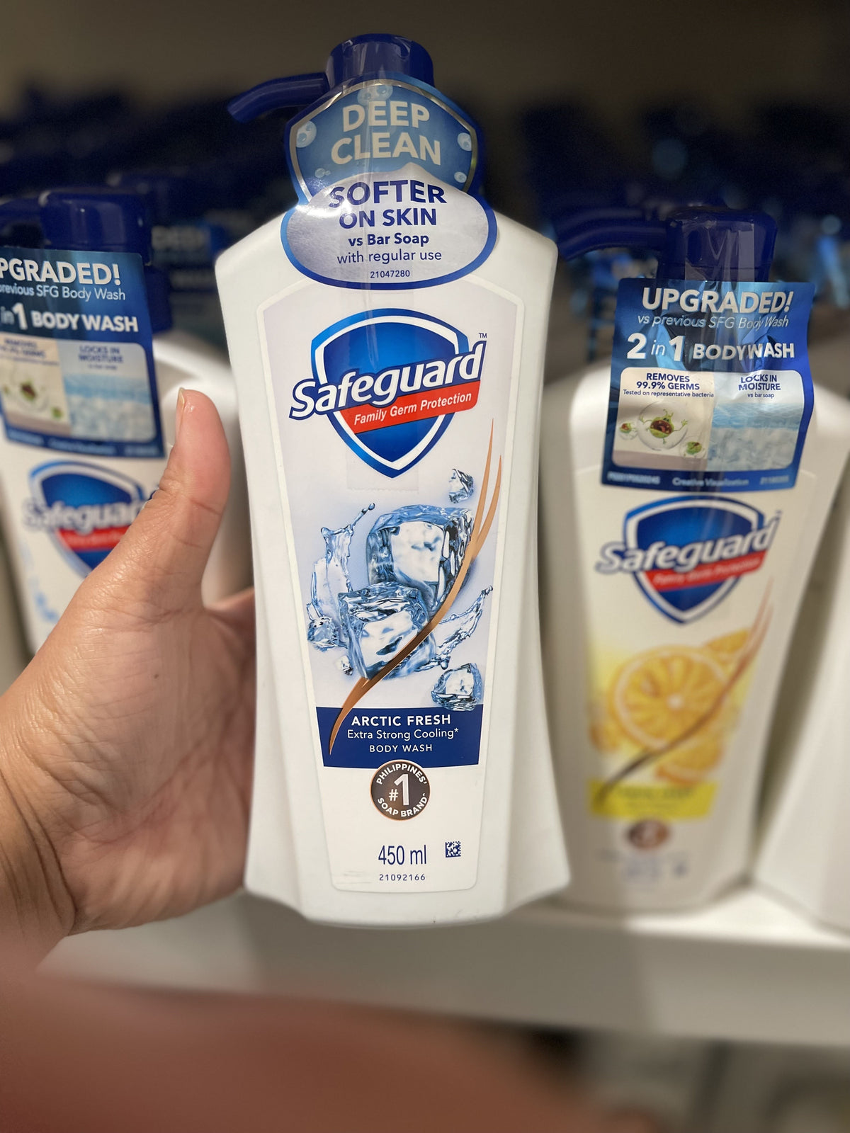 Safeguard Arctic Fresh Body Wash 450 ml front view