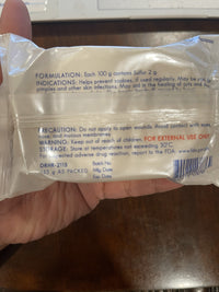 Dr. Wong’s Sulfur Soap with Aloe Vera – Gentle Cleansing Bar (135g)