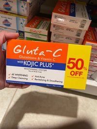Gluta-C Kojic Plus Face & Body Soap – 3 Bars (180g Total)