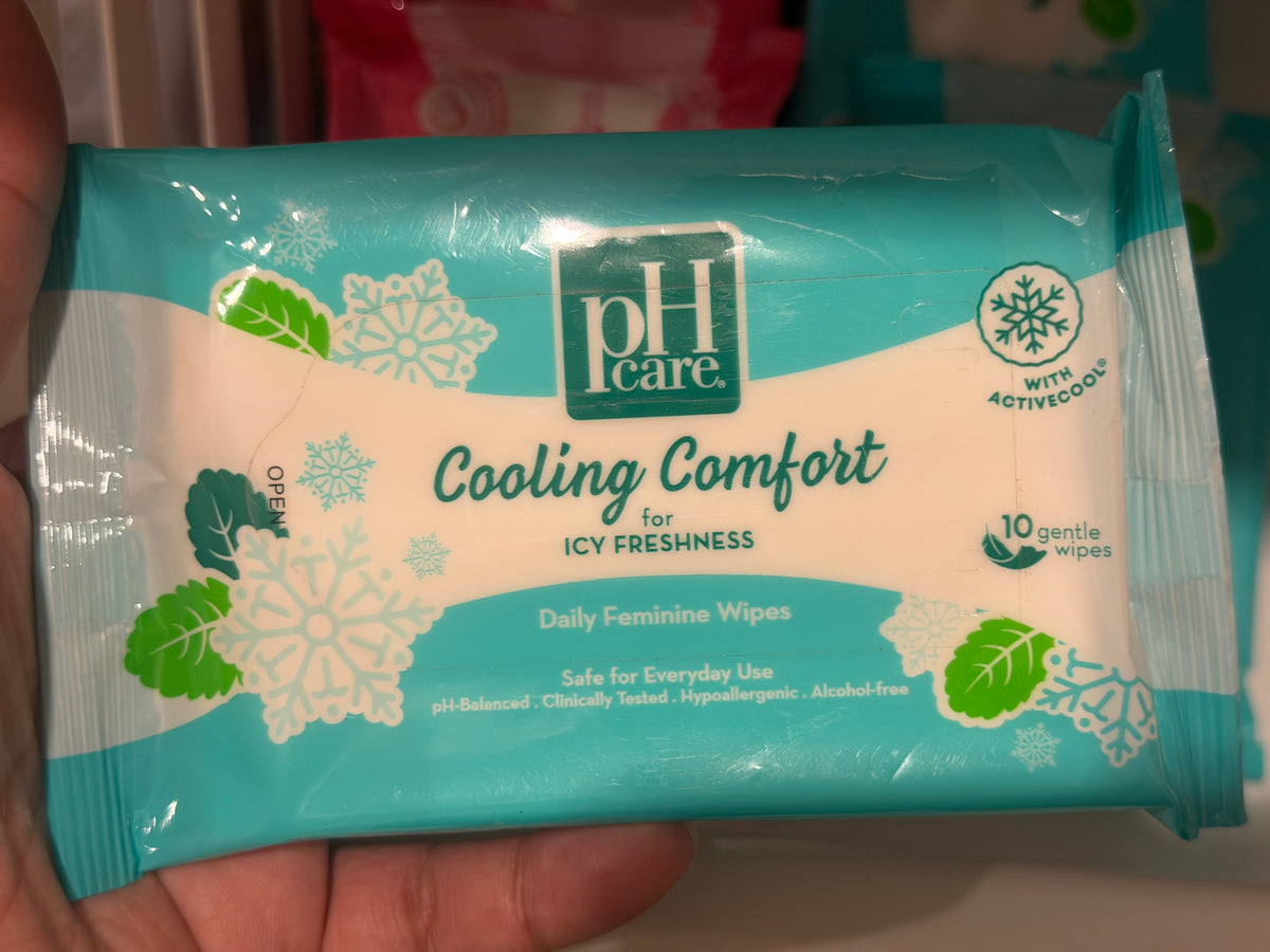 PH Care Cooling Comfort Daily Feminine Wipes – 10 Sheets