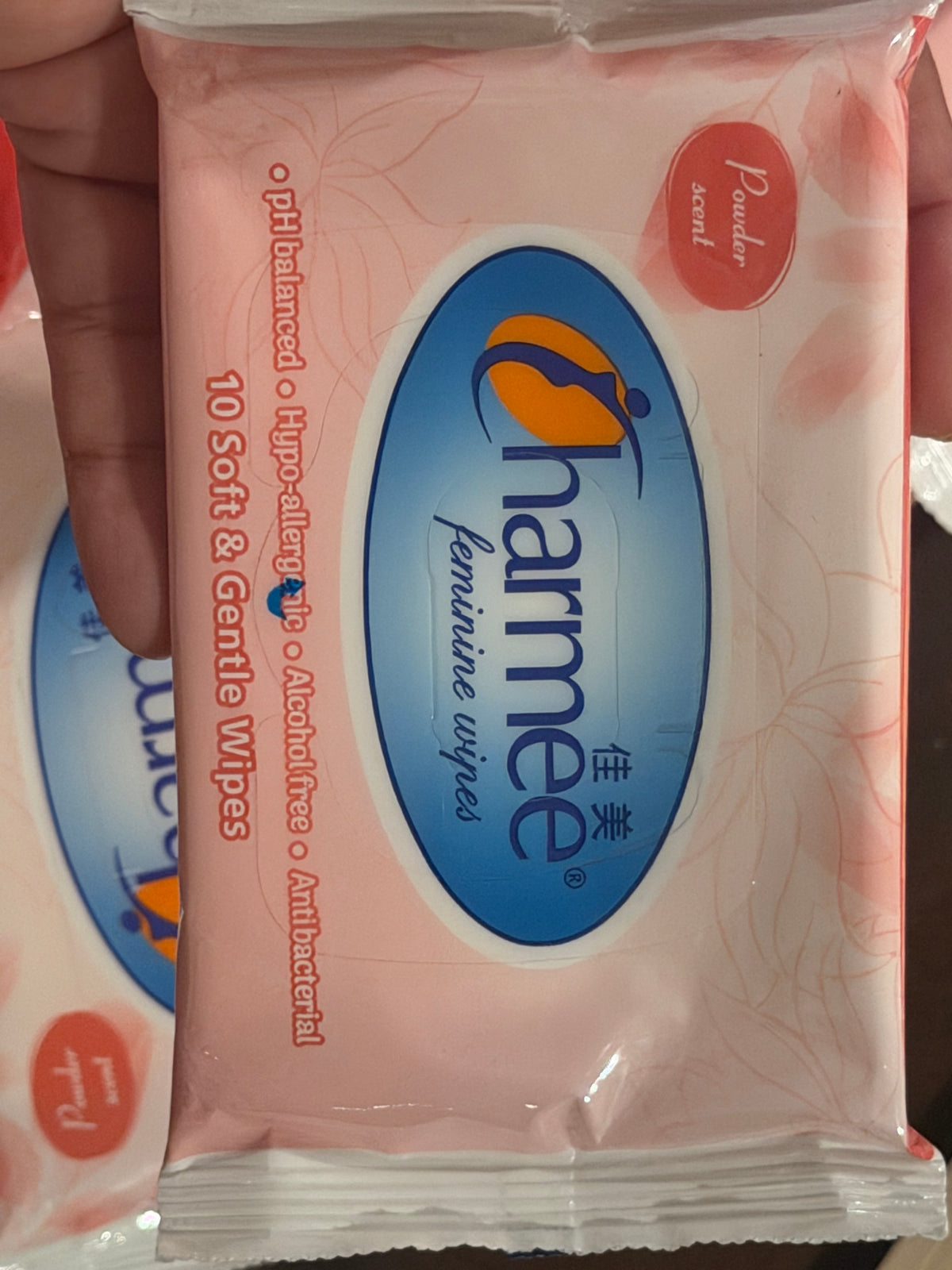 Charmee Feminine Wipes Powder Scent 10 Soft & Gentle Wipes