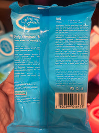 FEMME FRESH Aloe Vera + Fresh Cooling Daily Feminine Wipes 15 Wipes