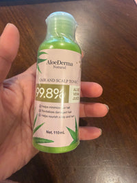 AloeDerma Natural Hair and Scalp Tonic 99.8% Aloe Vera Juice 110mL