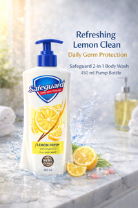 Safeguard Lemon Fresh Body Wash 450ml Pump Bottle