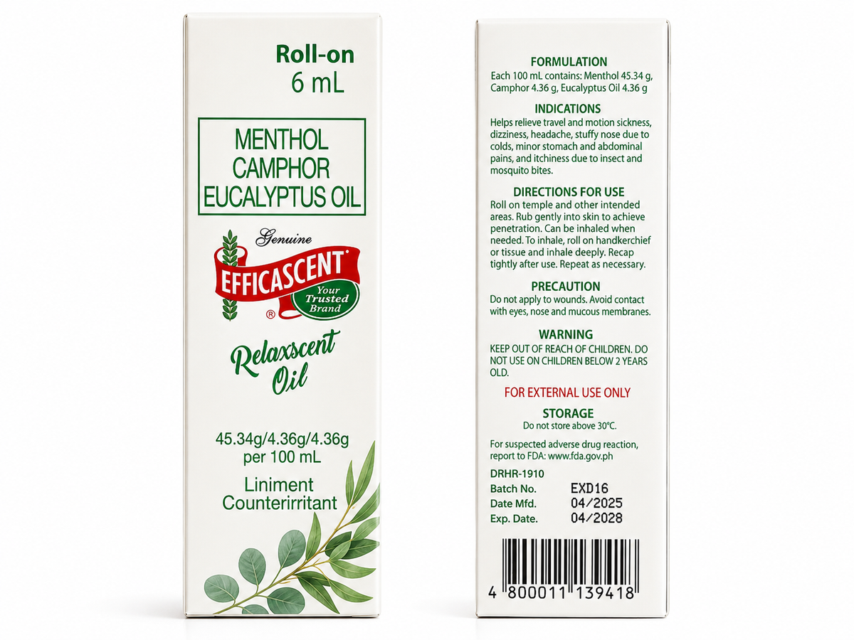 EFFICASCENT OIL Relaxing oil 6mL