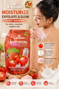 A Bonne Moisturizing Silky Salt Scrub Tomato & Milk Refill Pack 350g
