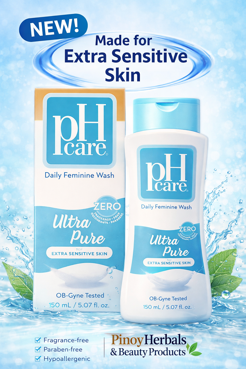 pH Care Ultra Pure Daily Feminine Wash Extra Sensitive Skin 150ml Filipino Feminine Hygiene Product