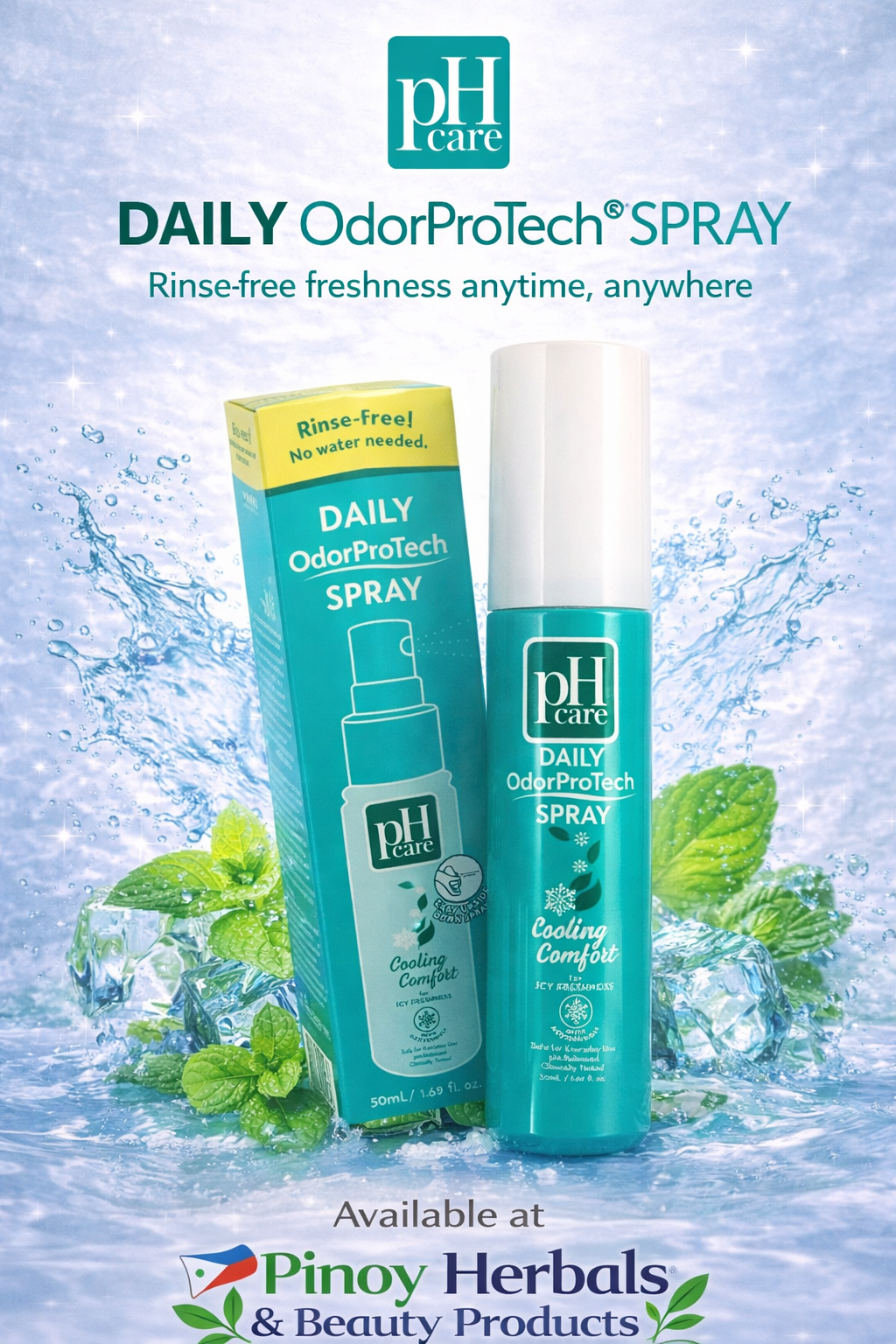 pH Care Daily OdorProTech Spray Cooling Comfort 50mL