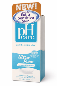 pH Care Ultra Pure Daily Feminine Wash – Extra Sensitive Skin (150 mL)