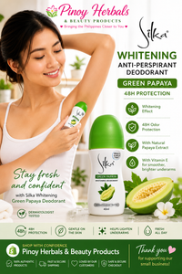 Silka Green Papaya Deodorant Roll-On – Fresh & Smooth Underarm Care (40ml)