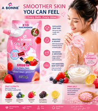 A Bonne Spa Yogurt Salt Smooth & Baby Skin Body Scrub Refill 350g