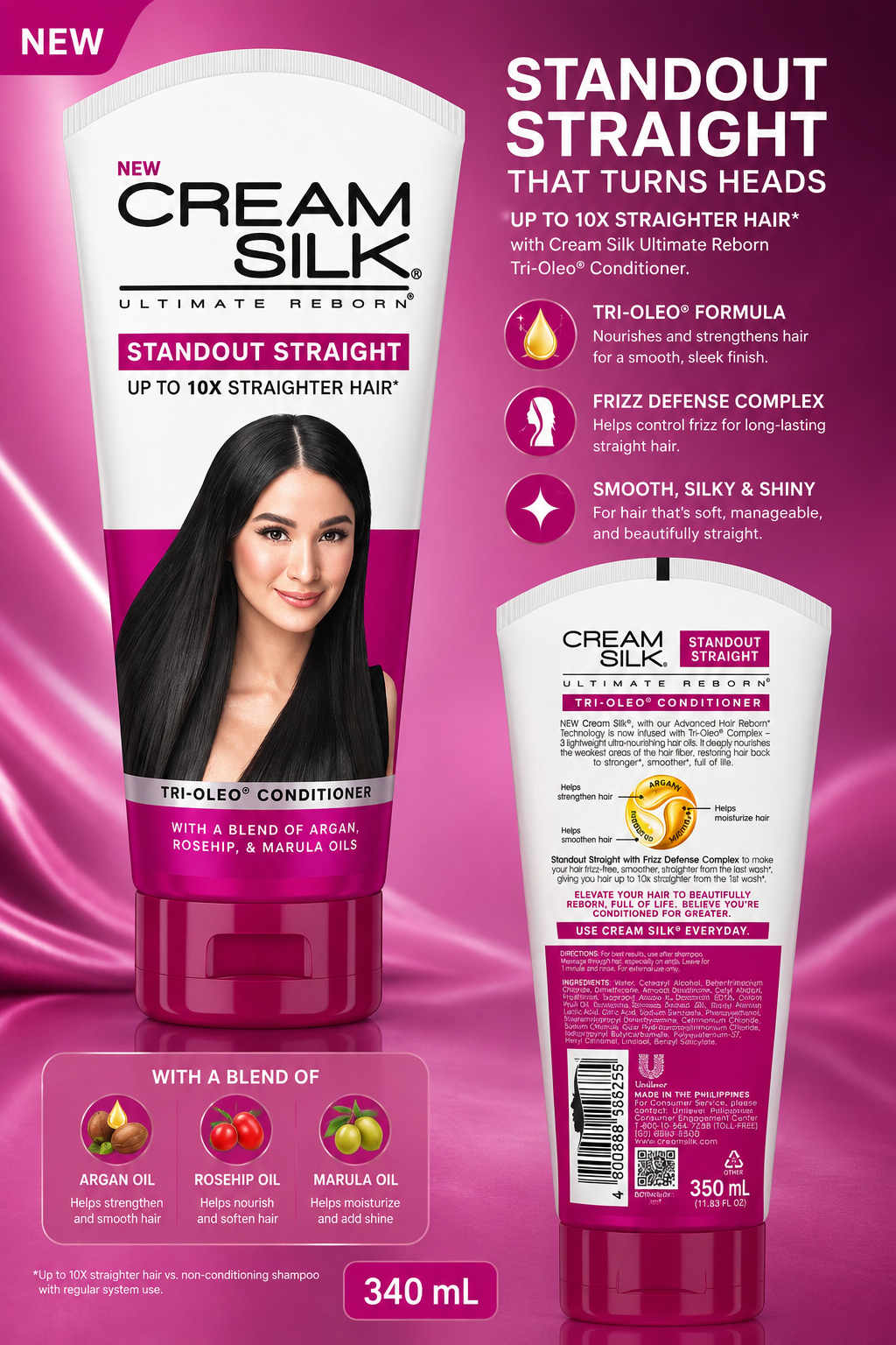Cream Silk Ultimate Reborn Standout Straight Conditioner 350ml