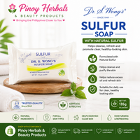 Dr. Wong’s Sulfur Soap with Aloe Vera – Gentle Cleansing Bar (135g)
