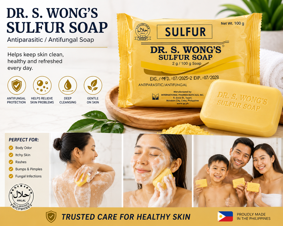 Dr. Wong’s Sulfur Soap – Gentle Cleansing Bar (135g)