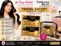 Cream Silk Triple Keratin Collagen Serum Conditioner Travel Sachets 13ml (Pack of 6)