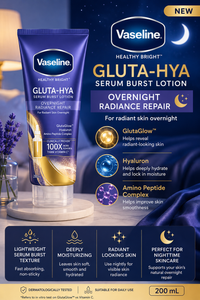 Vaseline Gluta-Hya Overnight Radiance Repair Lotion 200 mL/ coming soon