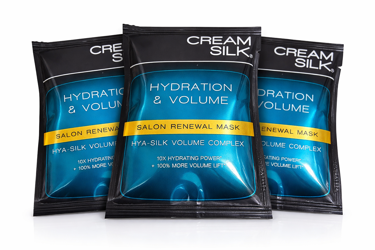 Cream Silk Hydration & Volume Salon Renewal Mask 3 Sachets – Hair Treatment