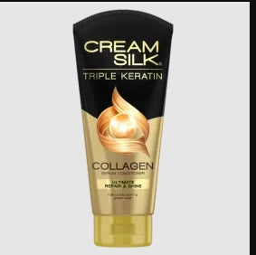 ultimate repair for damaged hair, enriched with keratin and collagen for stronger, healthier hair."