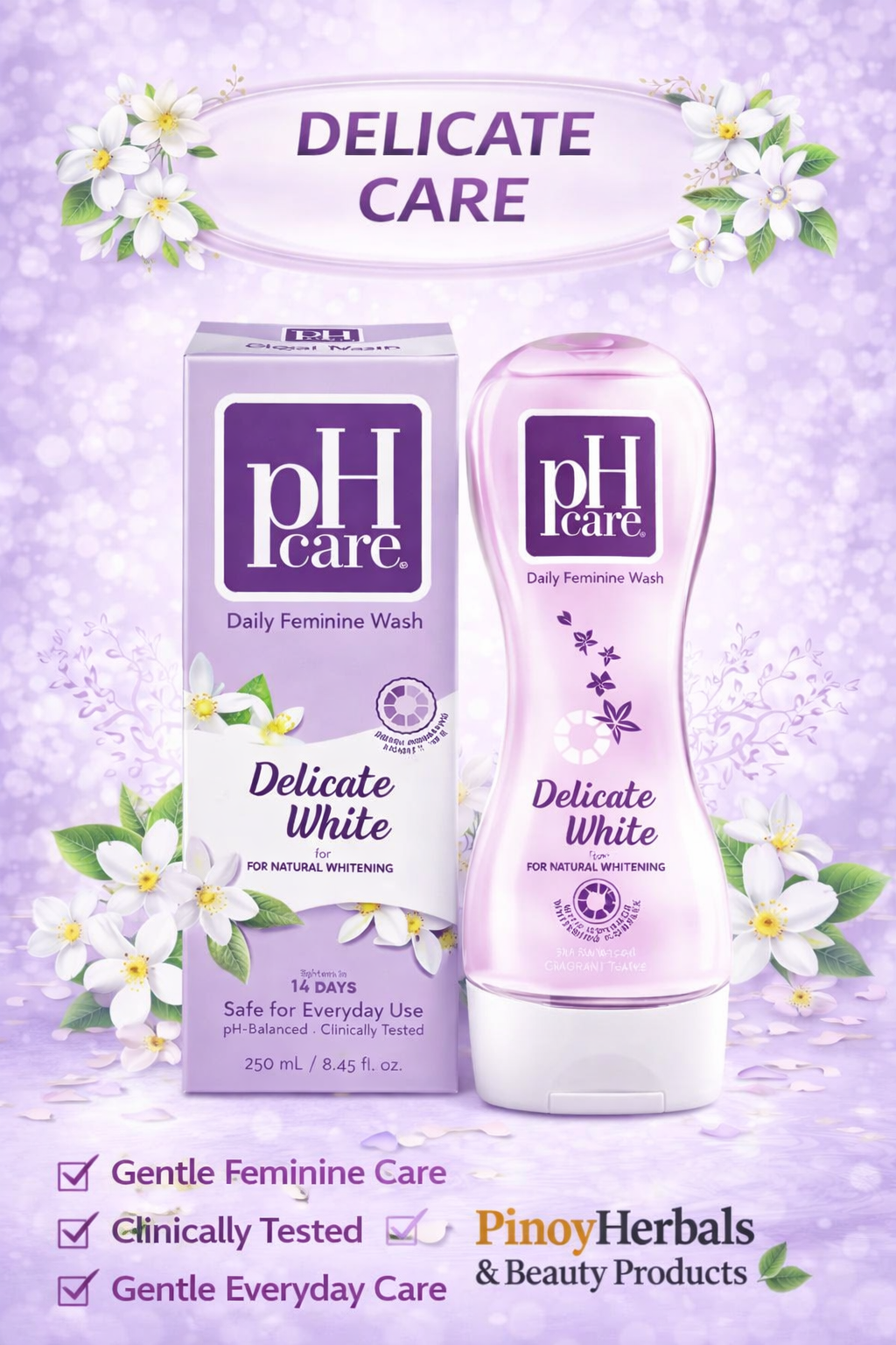 pH Care Feminine Wash Delicate White – 250 mL