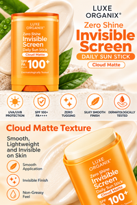 Luxe Organix Zero Shine Invisible Screen Daily Sun Stick Cloud Matte SPF 100+ PA++++