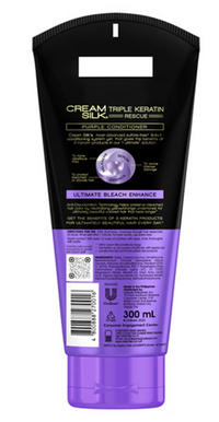 CREAMSILK Triple Keratin Rescue Ultimate Bleach Enhance Purple Conditioner 300ml