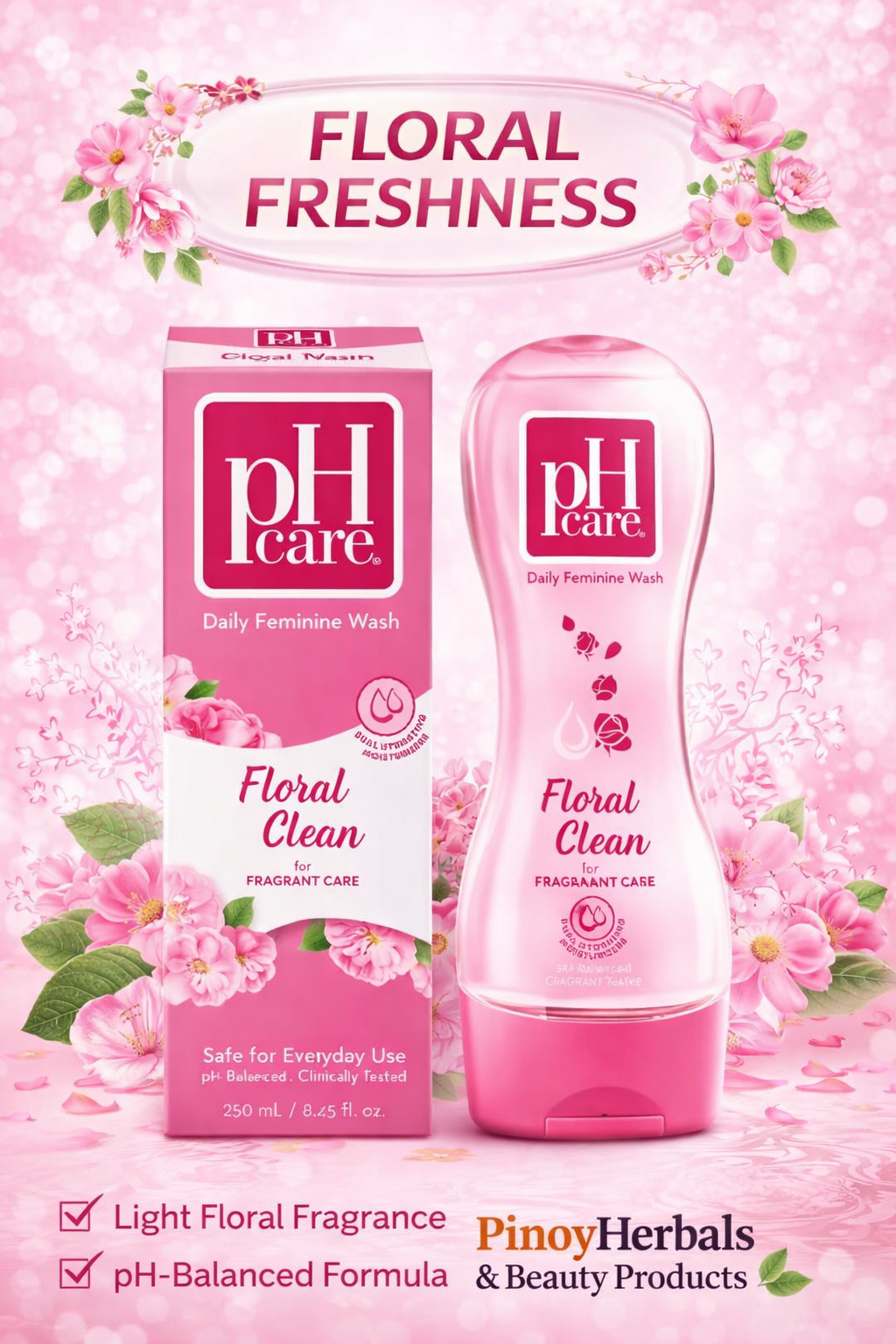 PH CARE Feminine Wash Floral Clean 250ml