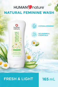 Human Nature Natural Feminine Wash – Fresh & Light Hypoallergenic (165 mL)