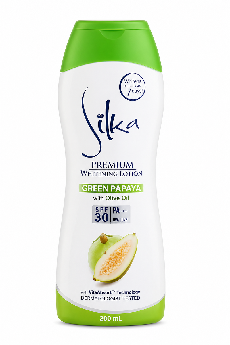 SILKA Premium Green Papaya Lotion with Olive Oil – 200ml