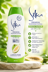 SILKA Premium Green Papaya Lotion with Olive Oil – 200ml