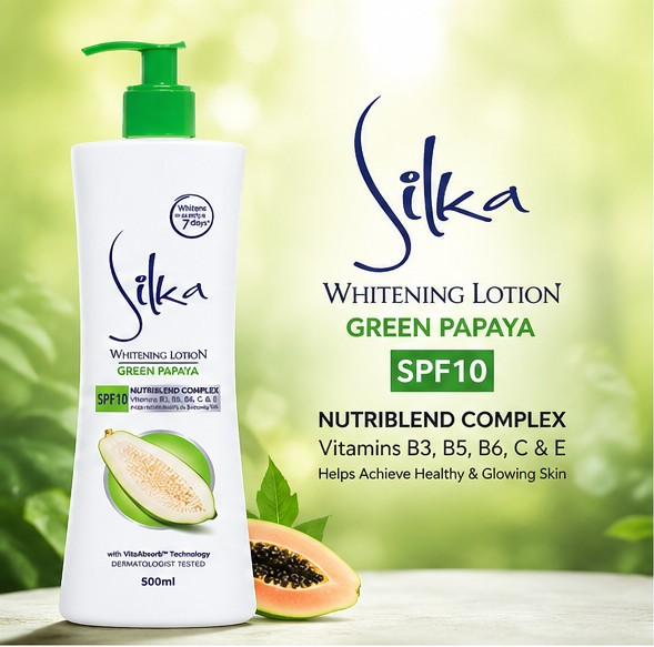 Silka Green Papaya Lotion SPF10 – 500ml