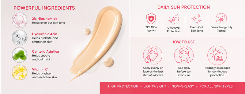 Luxe Organix Perfecting UV Tint Serum Sunscreen SPF 100+ PA++++ (Color-Adjusting)